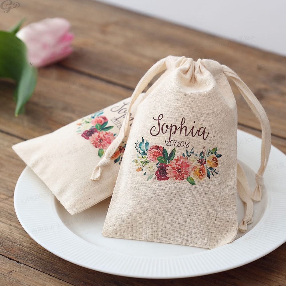 Baby Clothing Logo - 100 sztuk Niestandardowe logo imienne Ślub