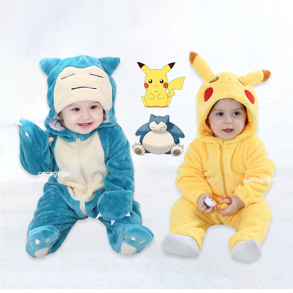 Baby Clothing Dividers - Kostium Pokemon 0-5 lat Niemowlę Snorlax