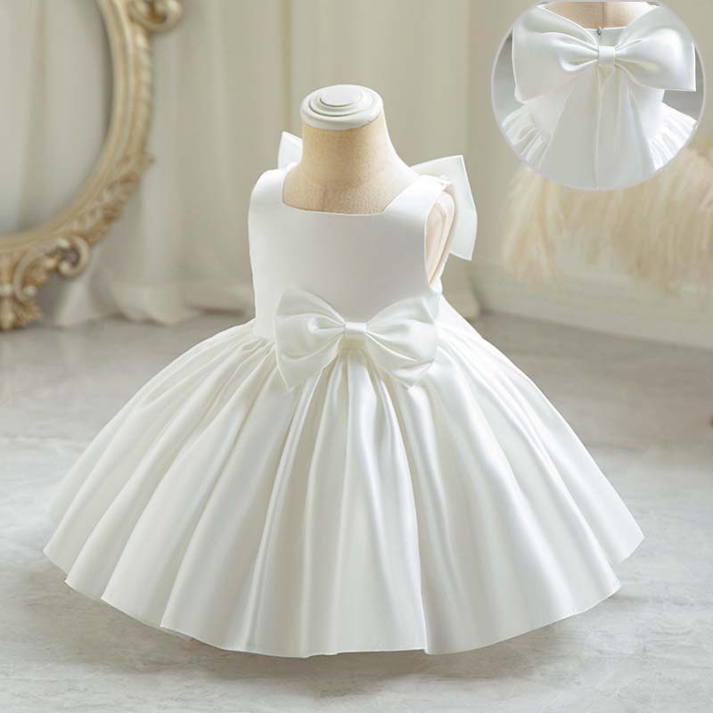 Baby Clothing For Girls - Dziewczynek Party Dress słodka duża kokarda