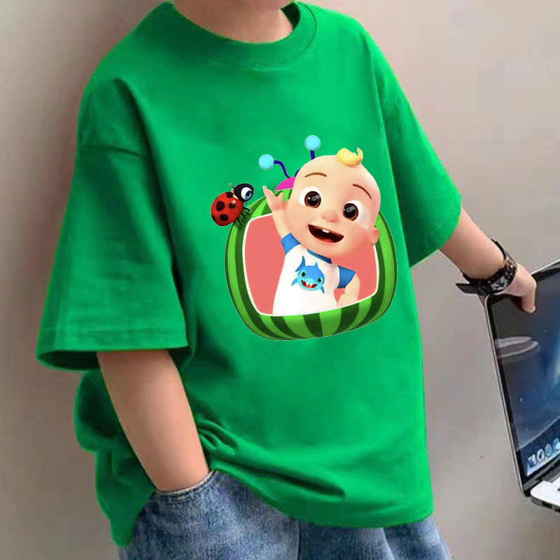 Baby Clothing For Girls - Koszulki dziecięce Cocomelon, anime, bawełniane, z