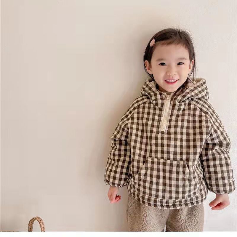 Kurtka dziecięca w kratę 2026, – Baby Clothing Zipper recenzja i cena