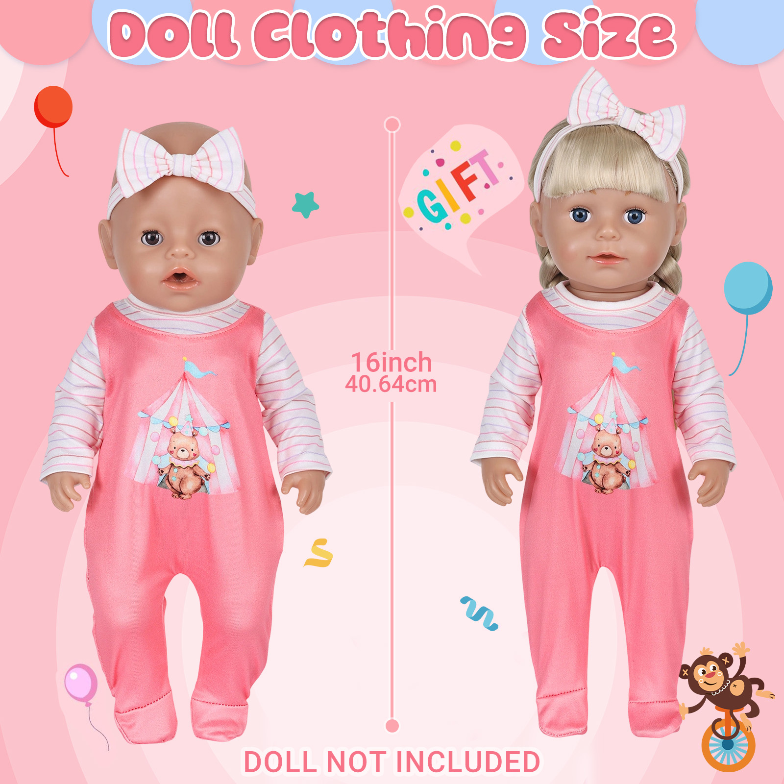 Ubranka dla lalek o wysokości  – Baby Clothing Set recenzja i cena