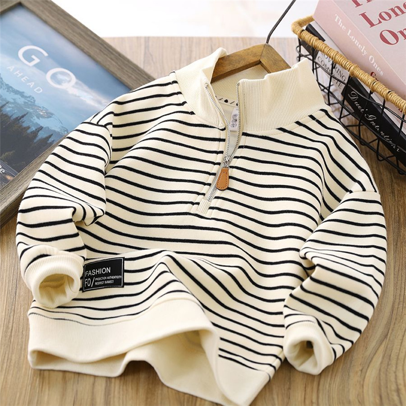 Chłopcy bluza w paski wiosna j – Baby Clothing Zipper recenzja i cena
