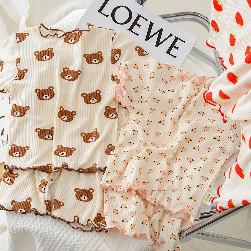 Letni bawełniany zestaw piżamo – Baby Clothing For Sale recenzja i cena