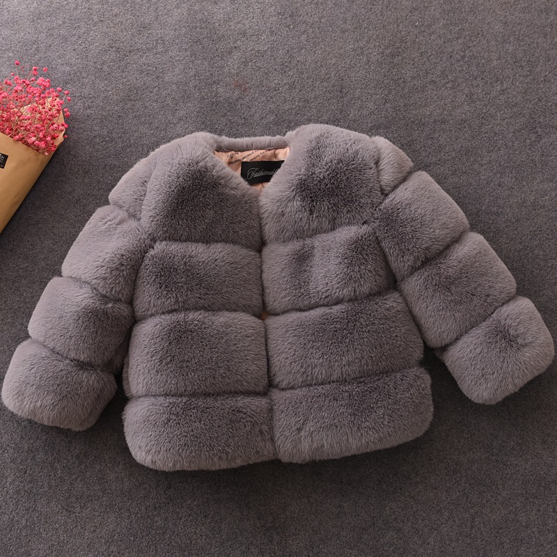 Baby Girls Faux Fur Coat Winte – Baby Clothing Zipper recenzja i cena