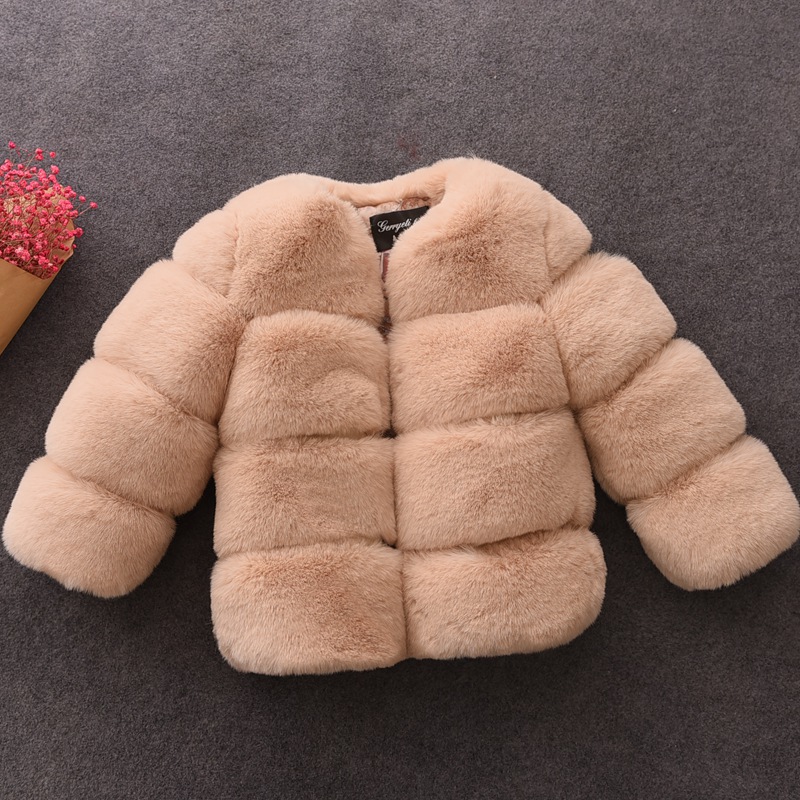 Baby Girls Faux Fur Coat Winte – Baby Clothing Zipper recenzja i cena