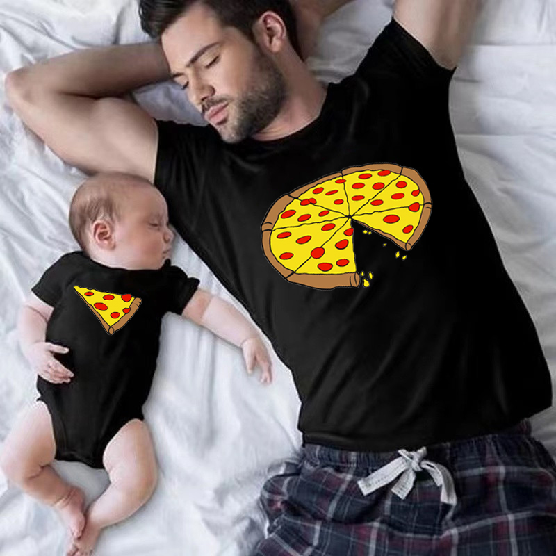 Zabawny nadruk z pizzą Koszulk – Baby Clothing For Sale recenzja i cena