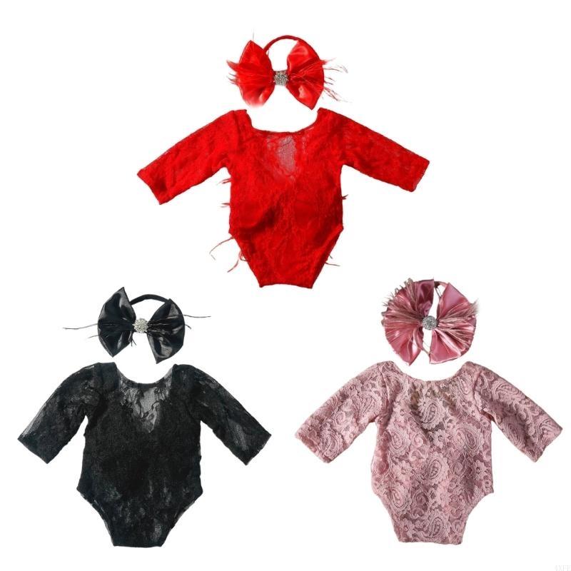 Elegancki koronkowy zestaw rom – Baby Clothing Set recenzja i cena