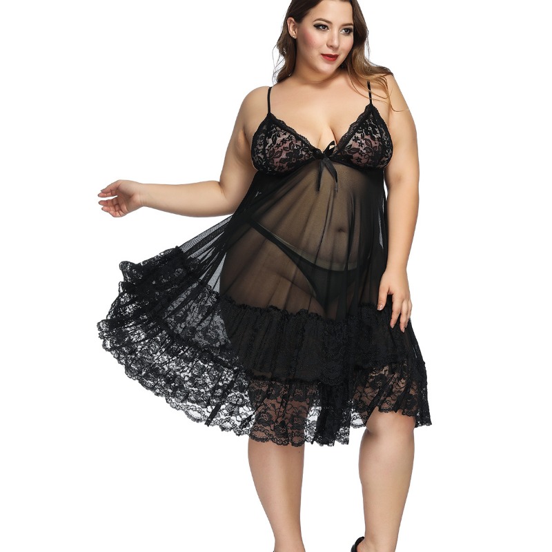 S-7XL Plus rozmiar seksowny pa – Baby Gown Nightwear recenzja i cena